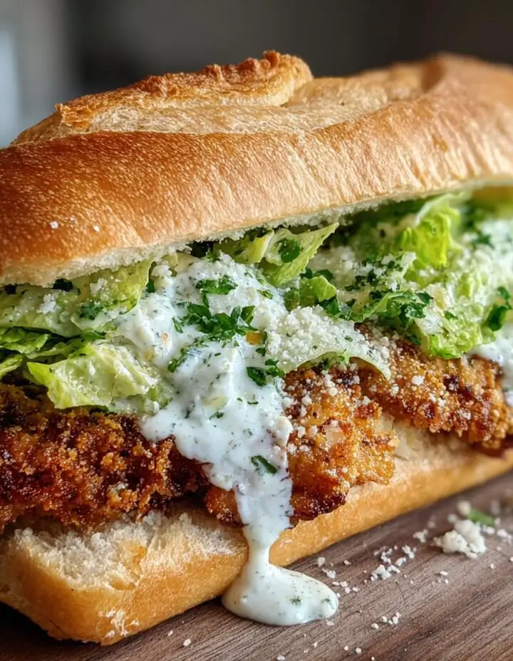 Crispy Chicken Caesar Sandwich