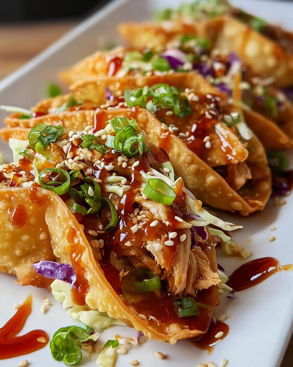 Crispy Chicken Wonton Tacos - detail 1