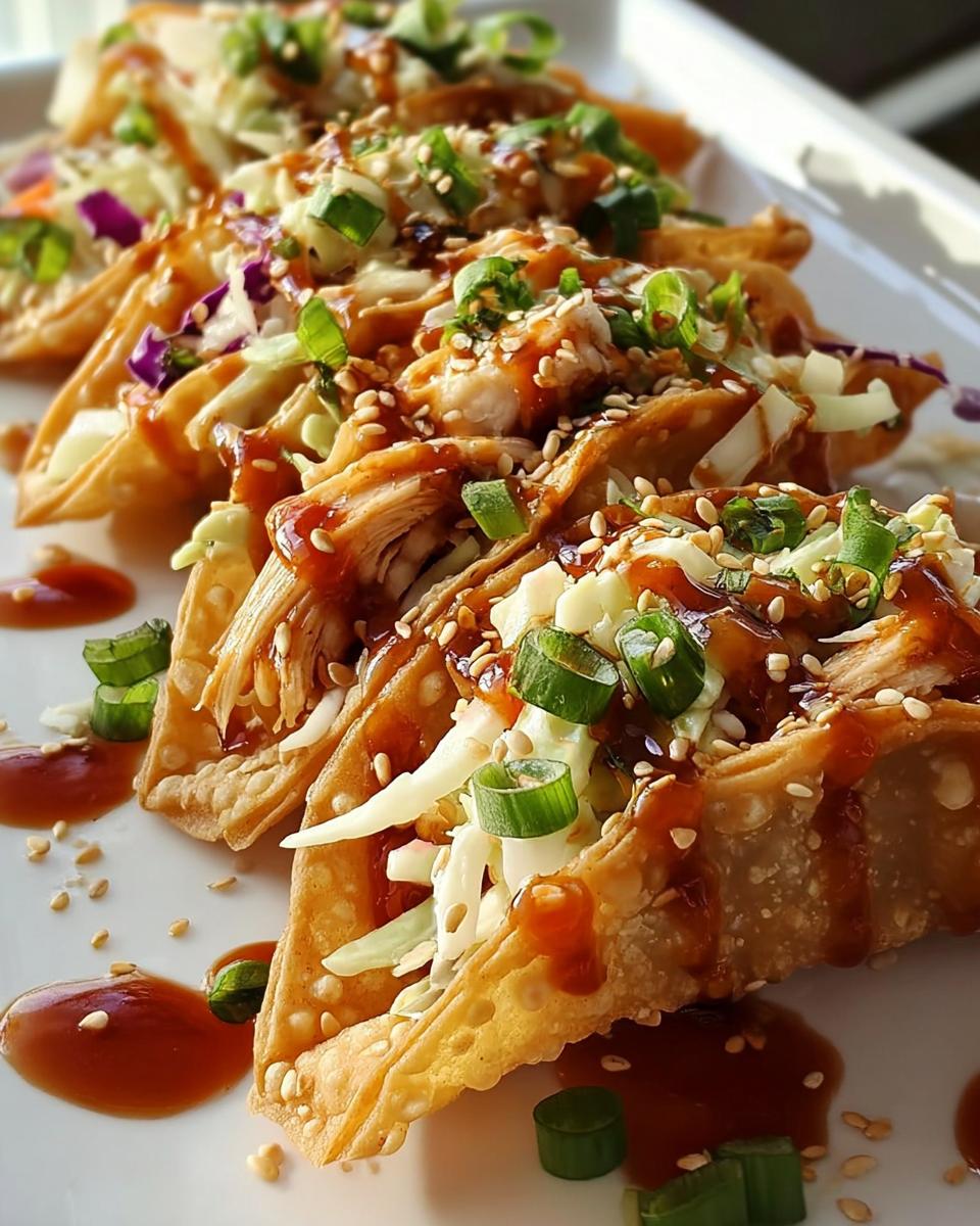Crispy Chicken Wonton Tacos - detail 2