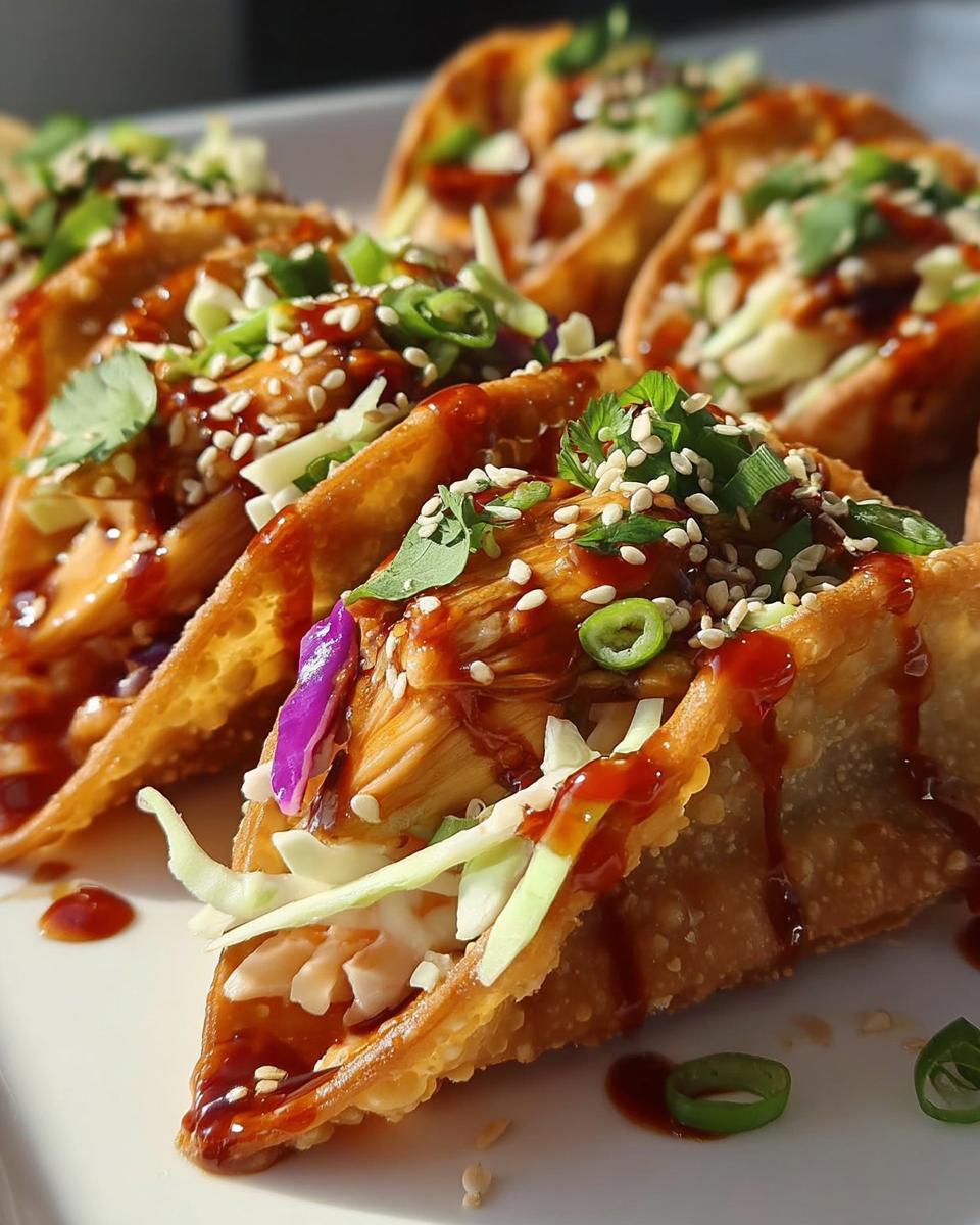 Crispy Chicken Wonton Tacos - detail 3