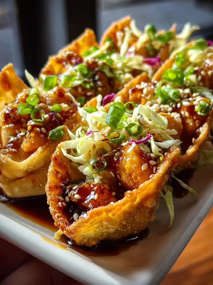 Crispy Chicken Wonton Tacos