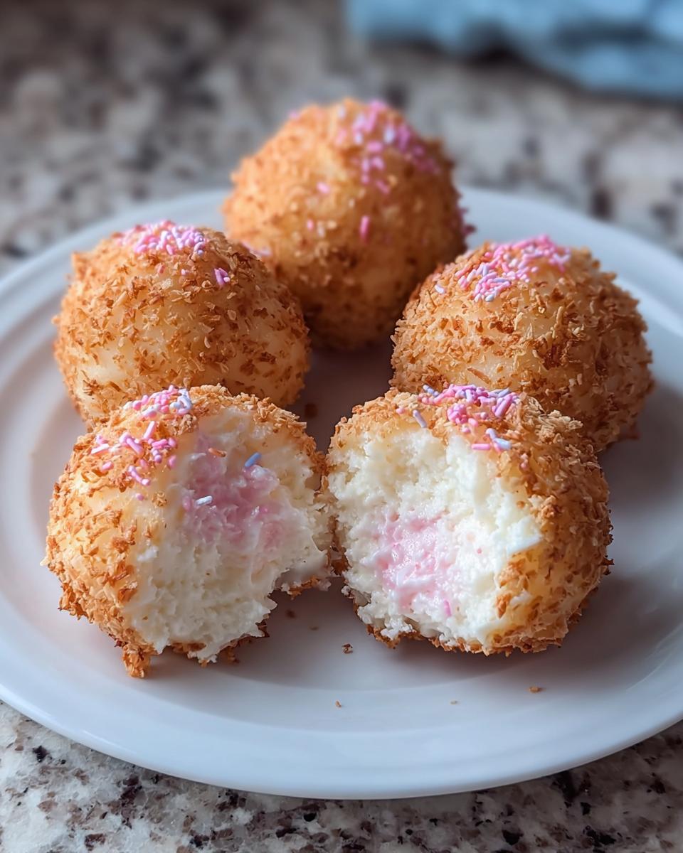 Crispy Cotton Candy Cheesecake Bombs - detail 1
