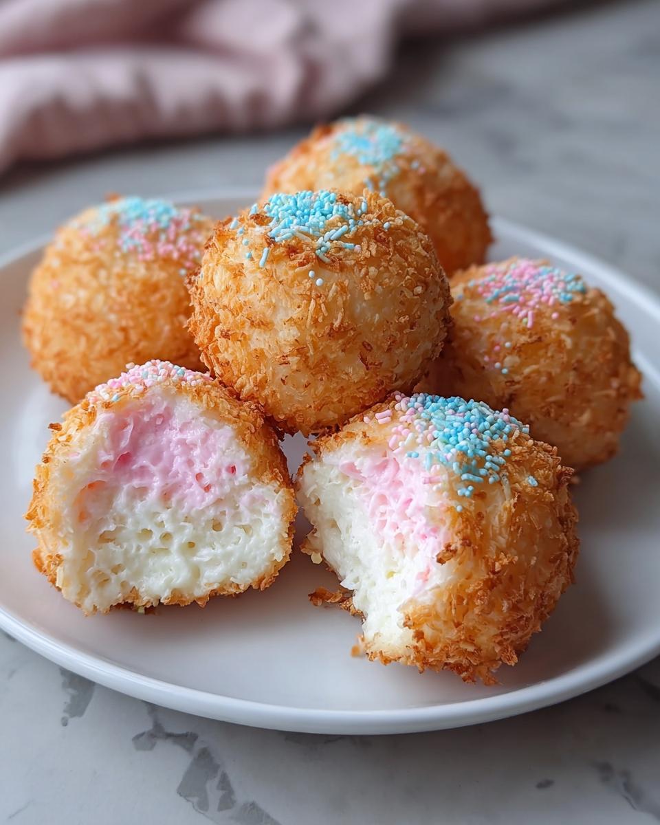 Crispy Cotton Candy Cheesecake Bombs - detail 2