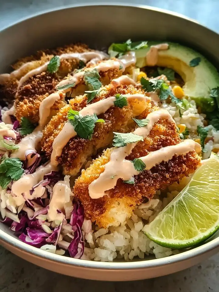 Crispy Fish Taco Bowls