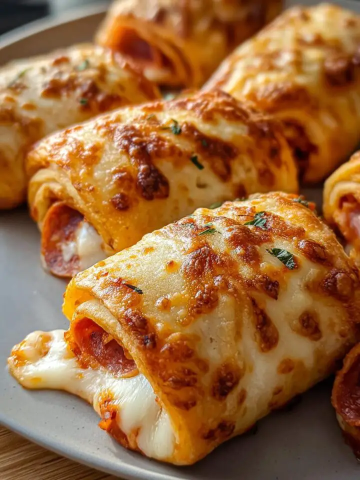 Crispy Pepperoni Pizza Rolls