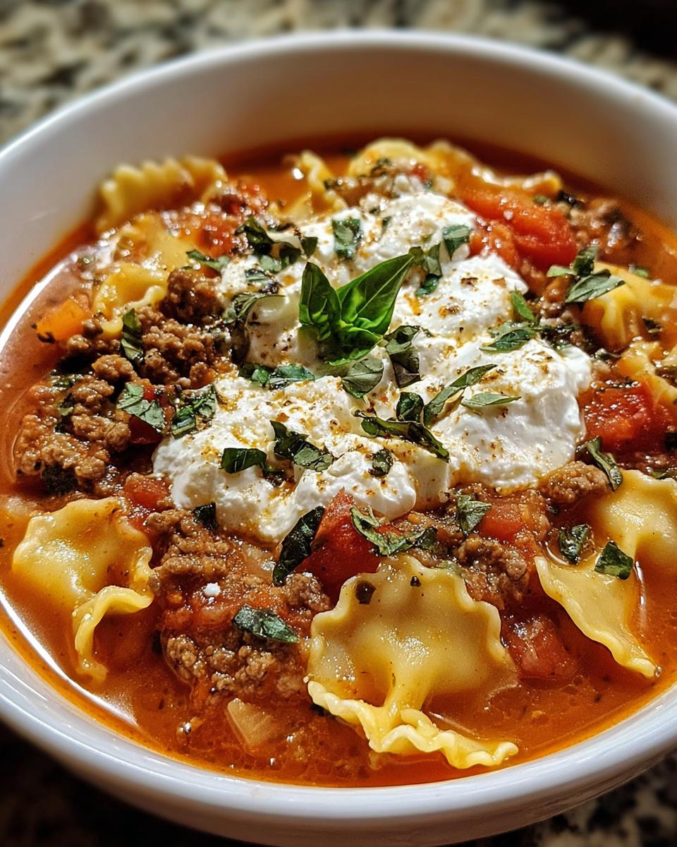 Crock Pot Lasagna Soup - detail 1