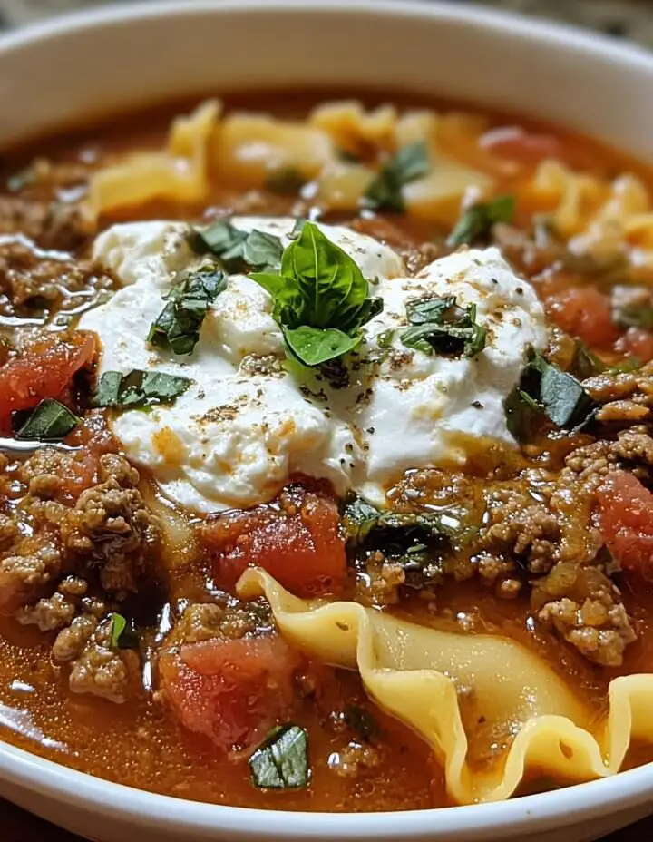 Crock Pot Lasagna Soup