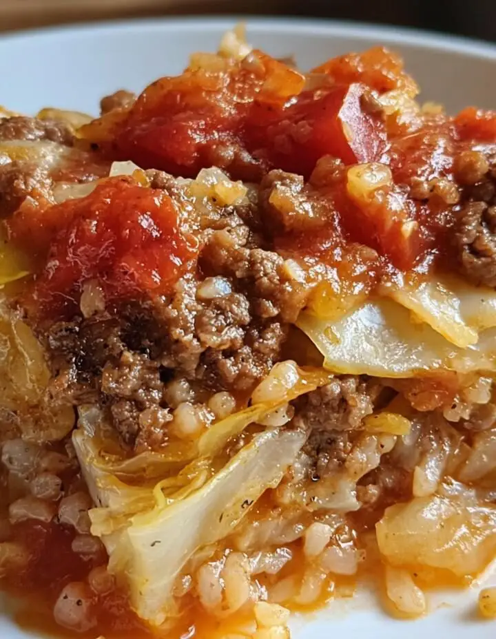 Crockpot Cabbage Roll Casserole