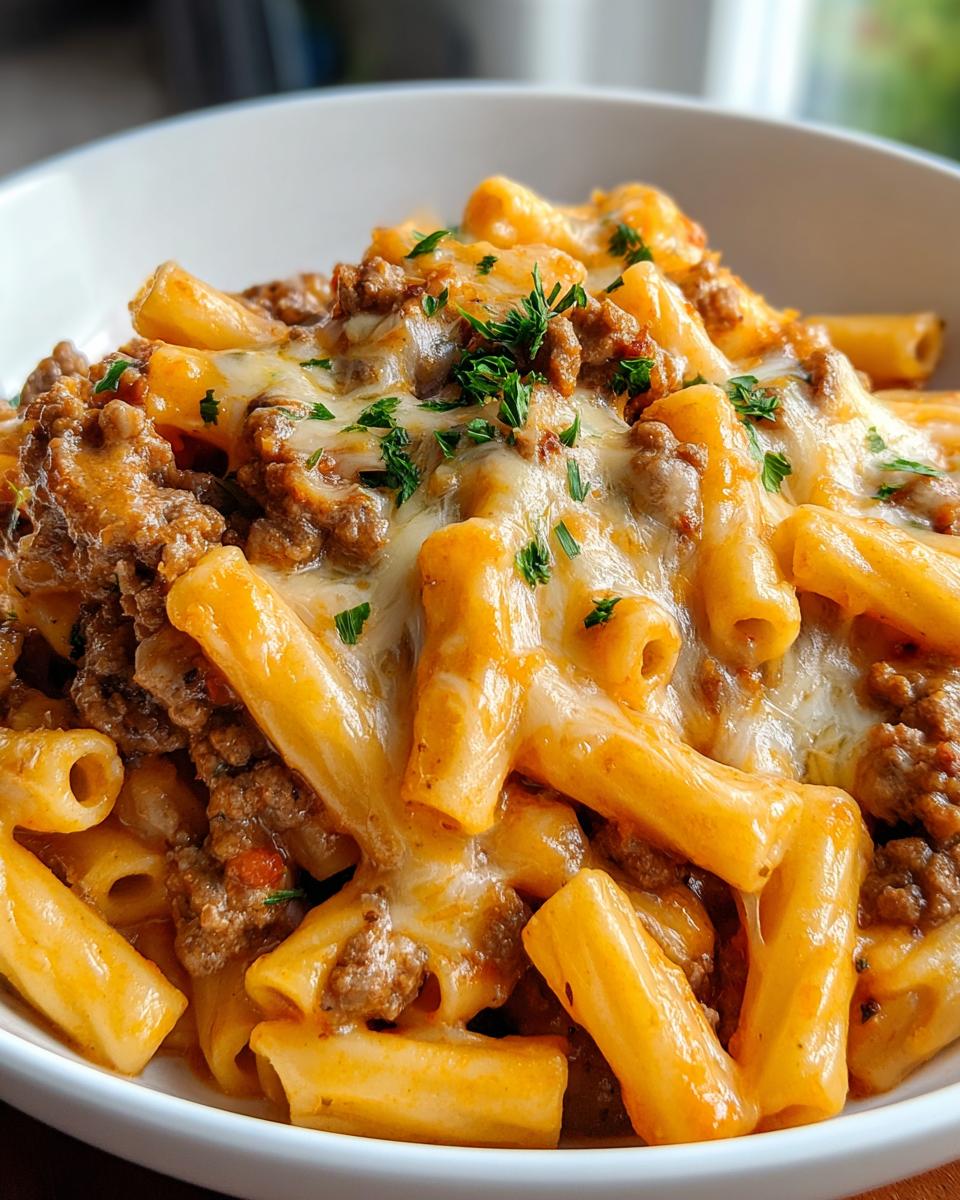Crockpot Cheesy Crack Beef Pasta - detail 1
