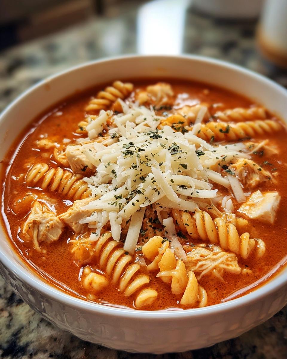 Crockpot Chicken Parmesan Soup - detail 1