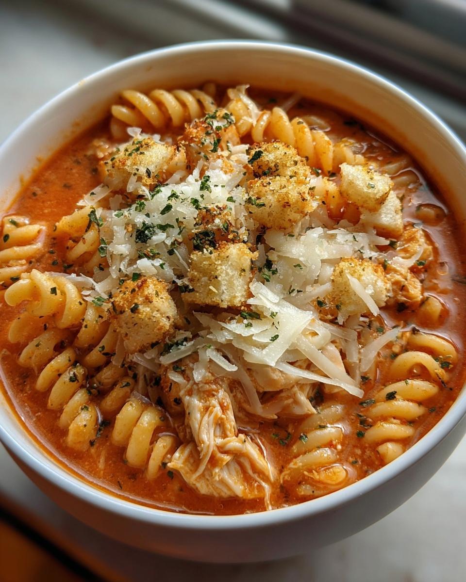 Crockpot Chicken Parmesan Soup - detail 3