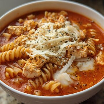 Crockpot Chicken Parmesan Soup