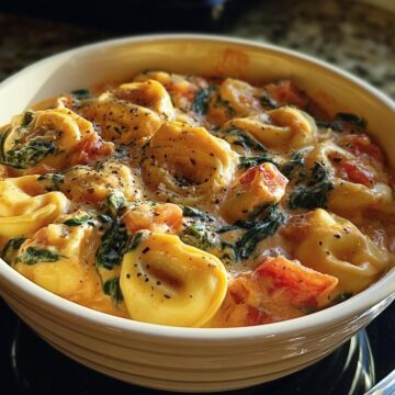 Crockpot Creamy Tortellini
