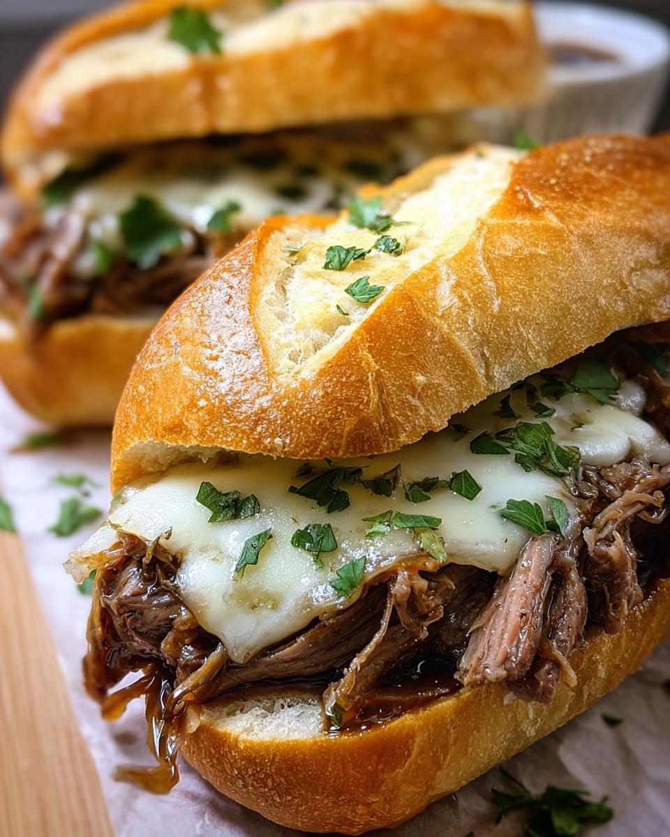 Crockpot French Dip Sandwiches - detail 2