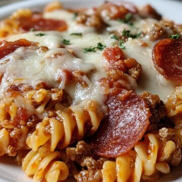 Crockpot Pizza Casserole