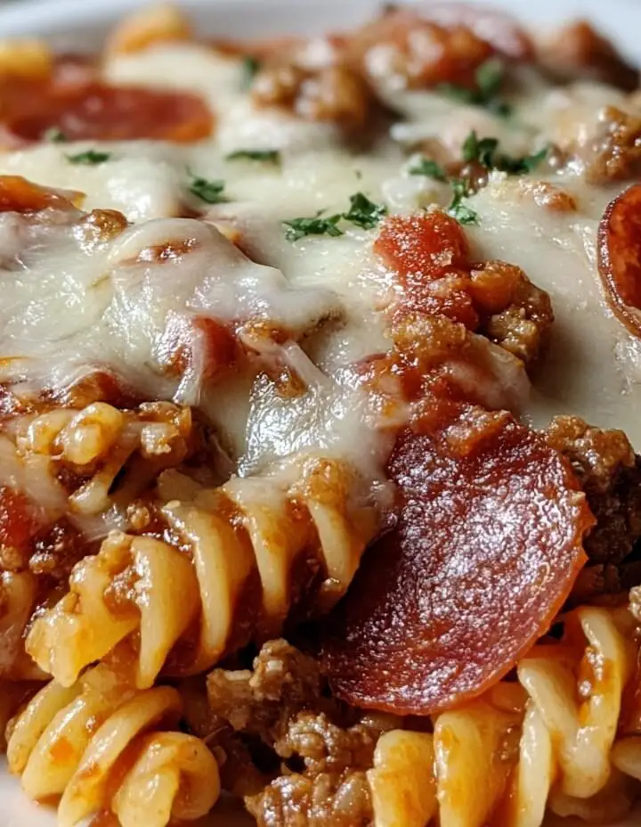 Crockpot Pizza Casserole