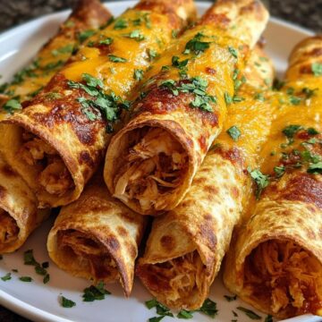 Crunchy Oven-Baked Chicken Taquitos