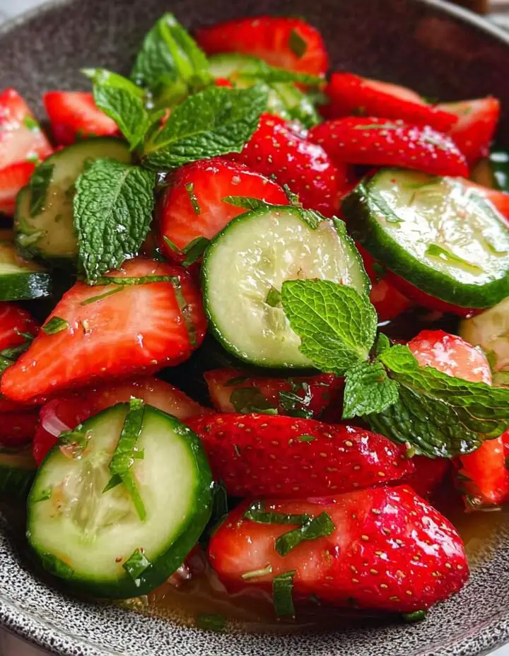 Cucumber Strawberry Salad