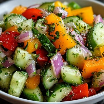 Cucumber Sweet Pepper Salad