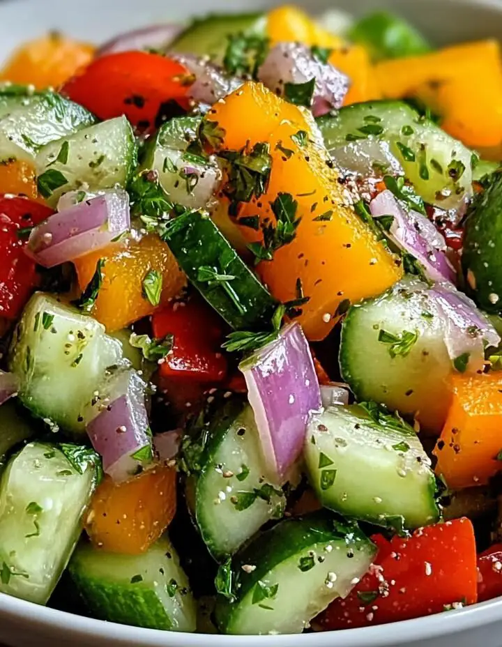 Cucumber Sweet Pepper Salad