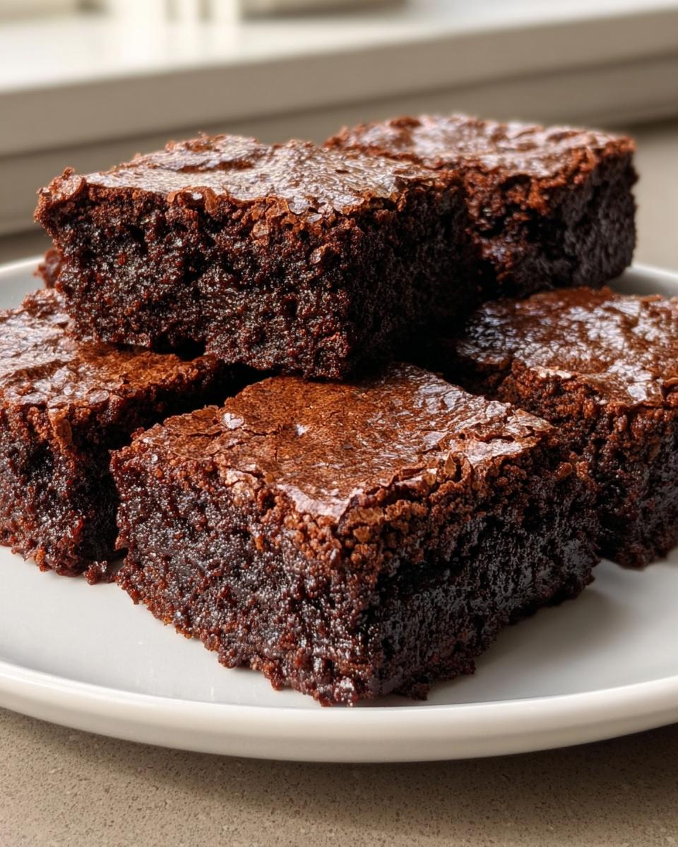 Dark Chocolate Brownie Squares - detail 2
