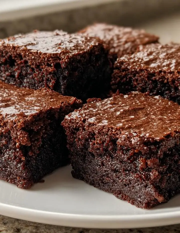 Dark Chocolate Brownie Squares