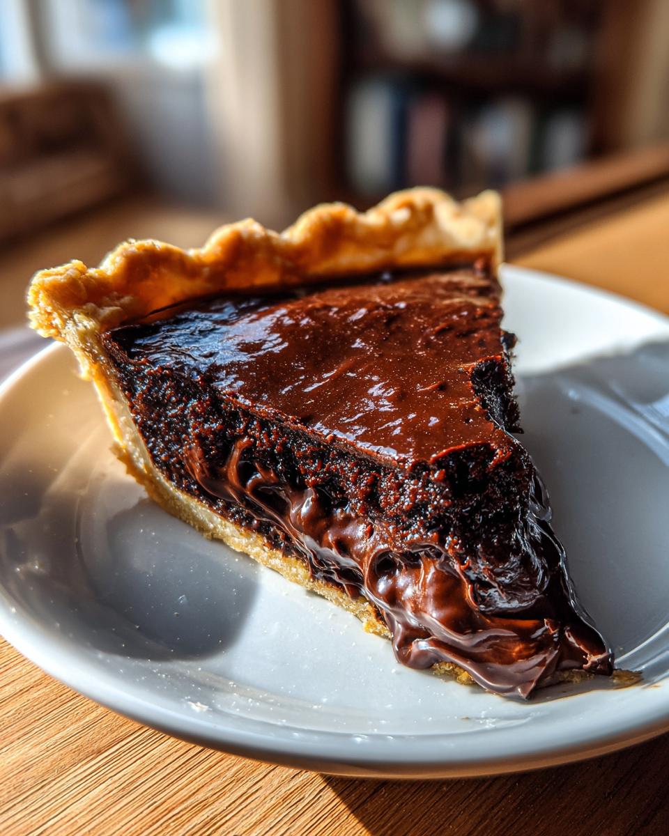 Decadent Hot Fudge Pie - detail 1