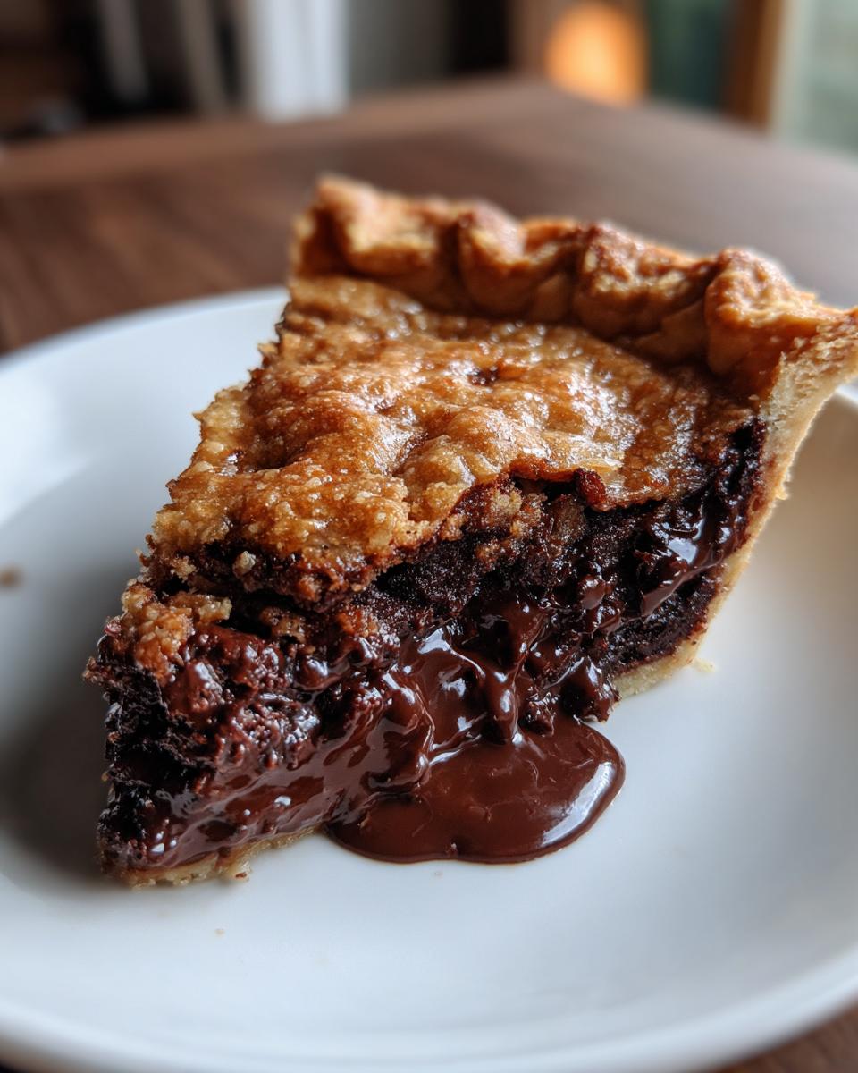 Decadent Hot Fudge Pie - detail 2