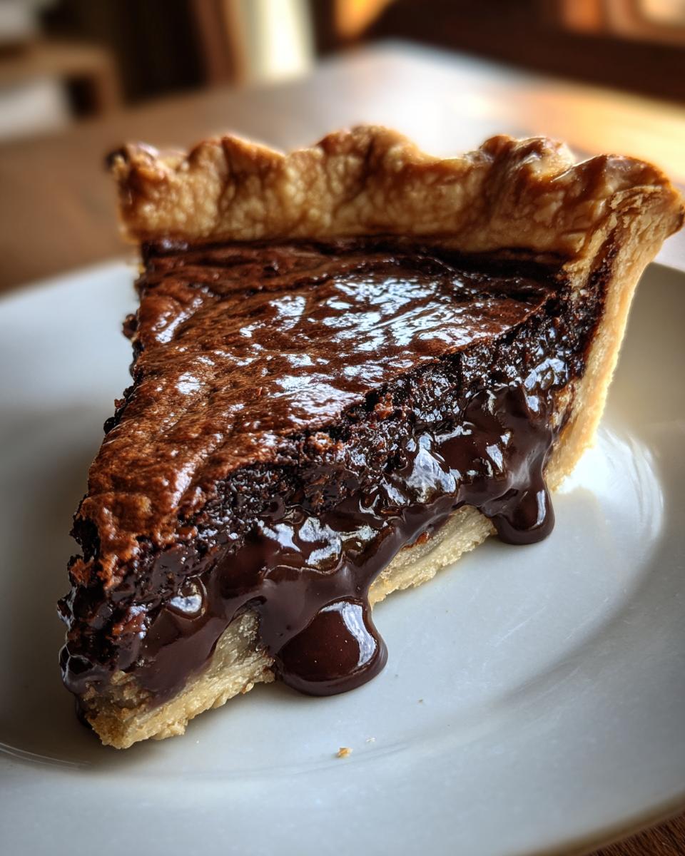 Decadent Hot Fudge Pie - detail 3