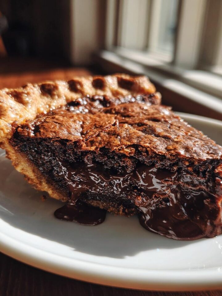 Decadent Hot Fudge Pie
