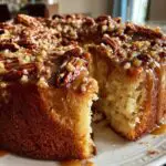 Delicious Butter Pecan Praline Poke Cake