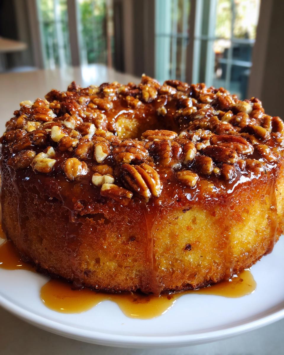 Delicious Butter Pecan Praline Poke Cake - detail 2