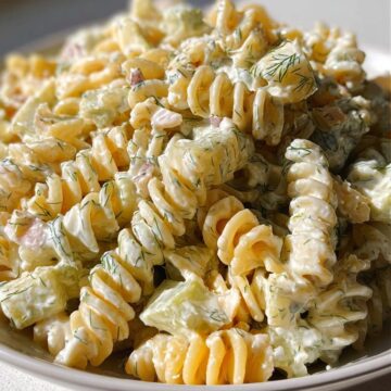 Dill Pickle Pasta Salad
