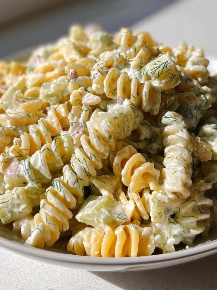 Dill Pickle Pasta Salad