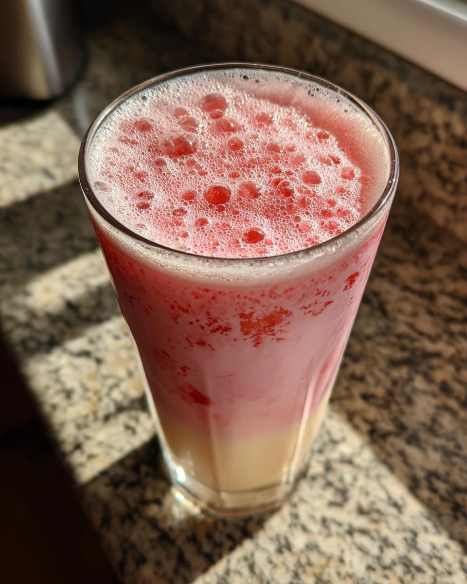 Dirty strawberry soda - detail 1