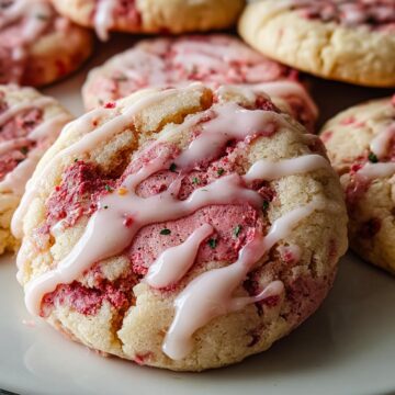Double Strawberry Sugar Cookies