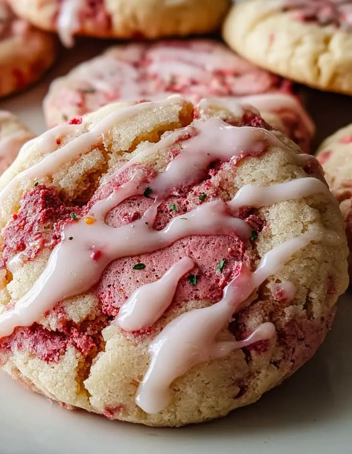 Double Strawberry Sugar Cookies