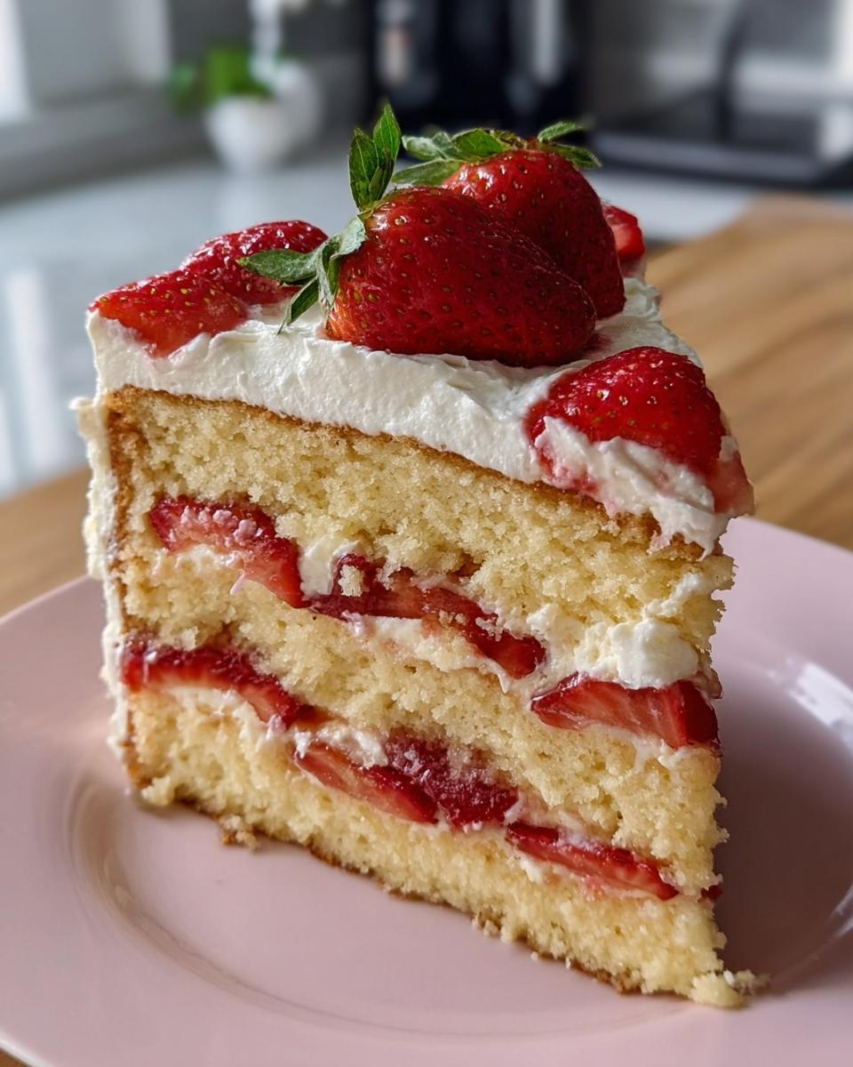 Dreamy Strawberry Shortcake Cake - detail 1