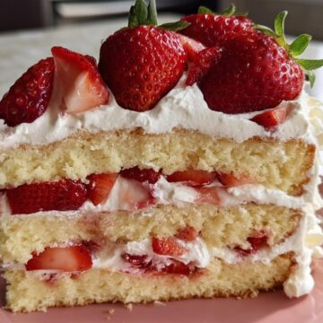 Dreamy Strawberry Shortcake Cake