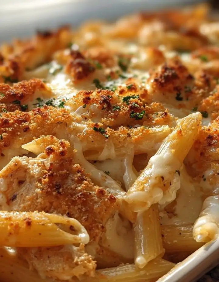 Dump-and-Bake Chicken Parmesan Casserole