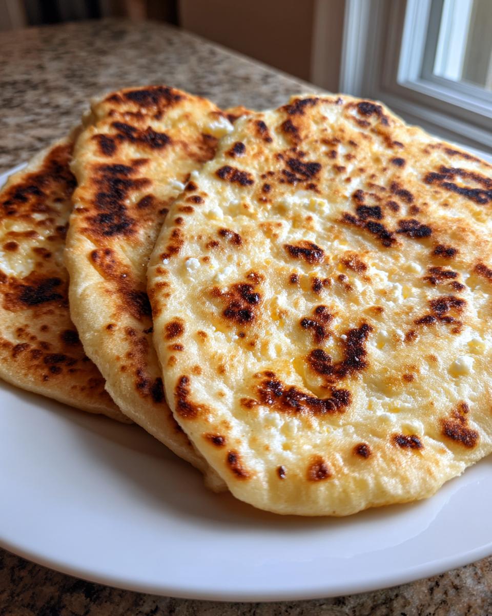 Easy 2-Ingredient Cottage Cheese Flatbread - detail 1