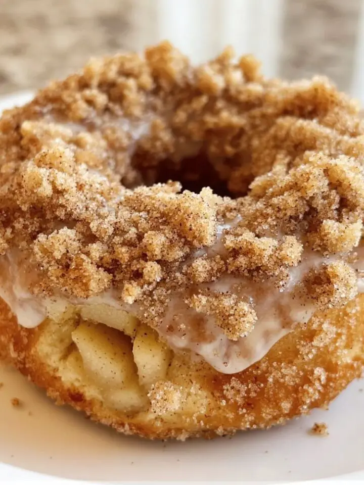 Easy Baked Apple Crumb Donuts