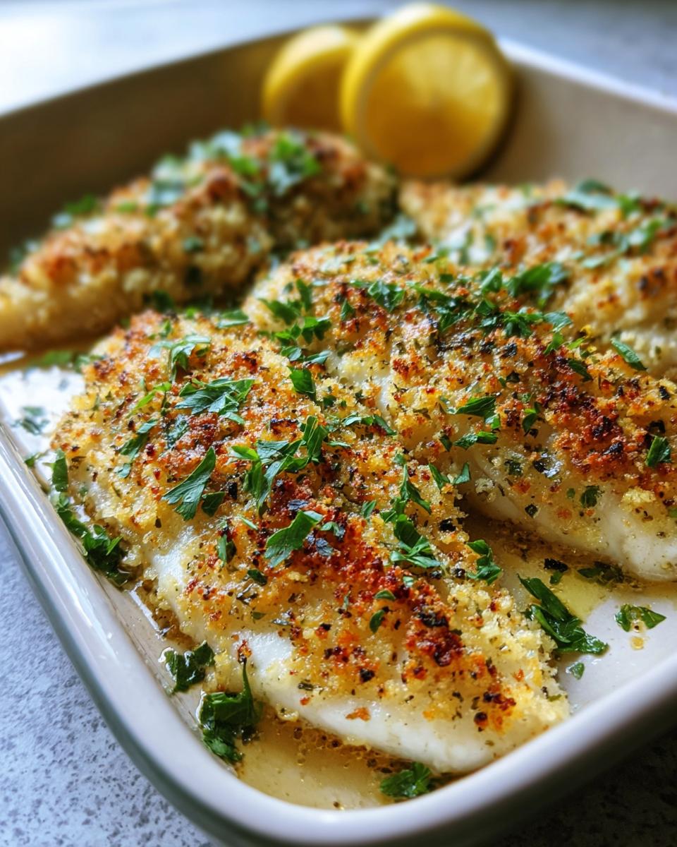 Easy Baked Flounder Oreganata - detail 1