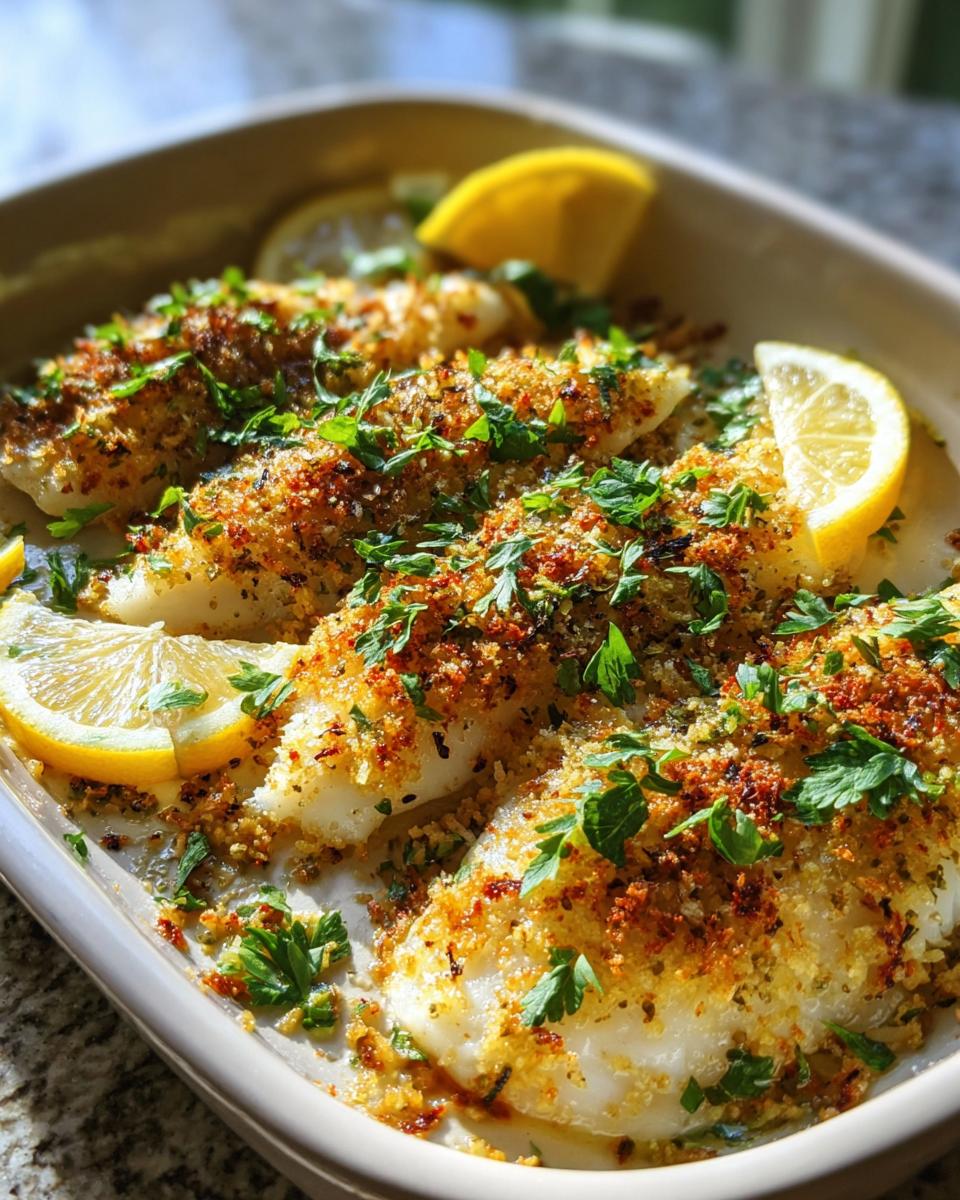 Easy Baked Flounder Oreganata - detail 2