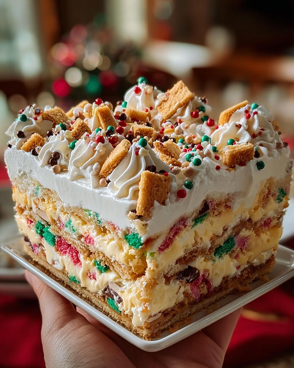 Easy Christmas Cookie Lasagna - detail 1