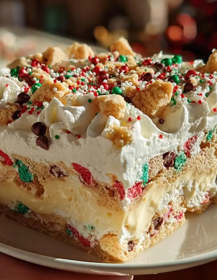 Easy Christmas Cookie Lasagna