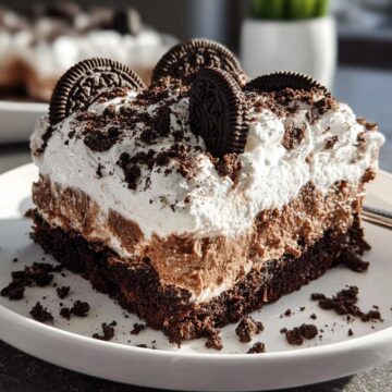 Easy Oreo Poke Cake