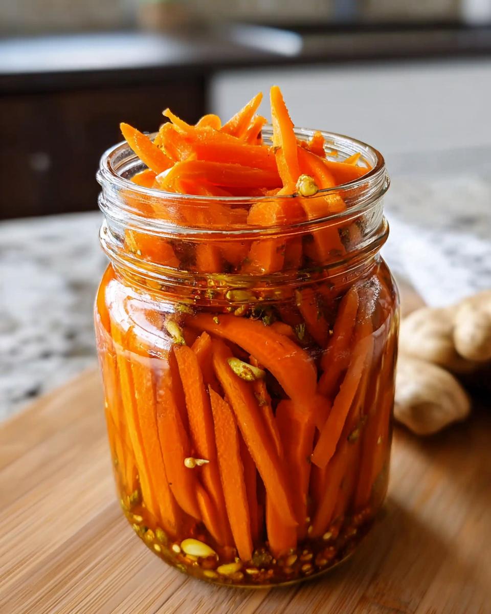 Easy Pickled Carrots - detail 1