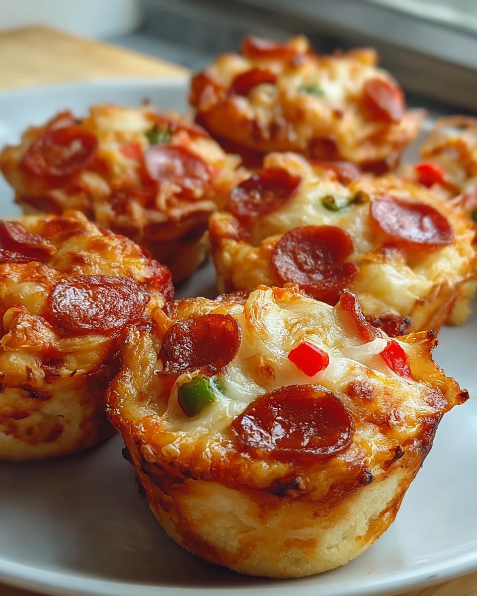 Easy Pizza Cupcakes - detail 1
