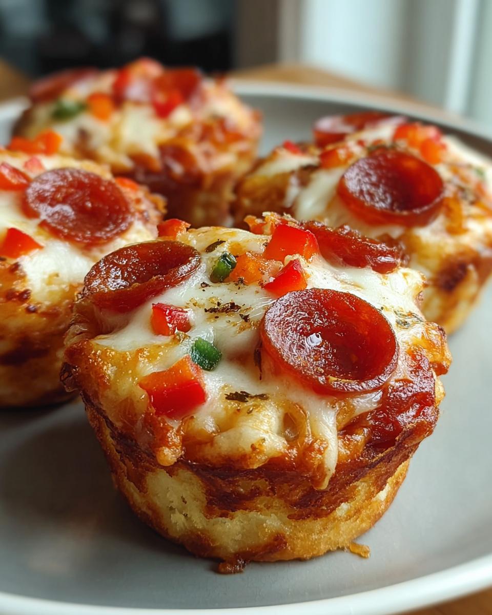 Easy Pizza Cupcakes - detail 2